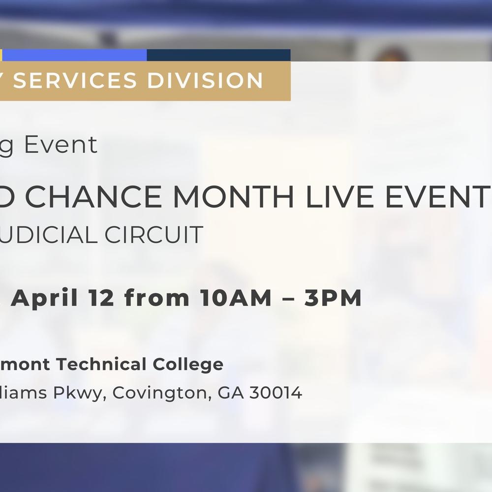       Second Chance Month Live Event
  