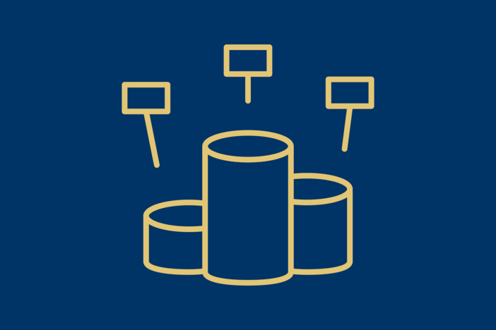 Data Icons Yellow Blue